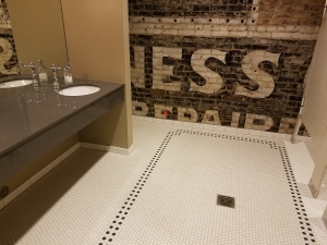 commercial installation tile flooring bathroom 